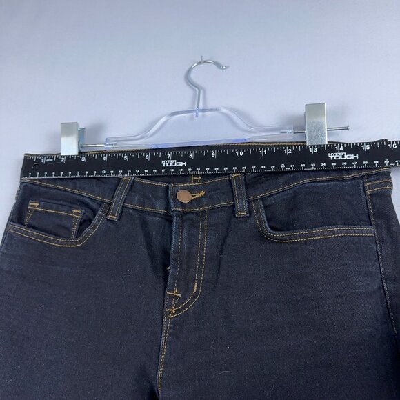 J Brand Straight Leg Jeans Womens Size 30 Low Rise Dark Wash Denim Blue - Picture 9 of 13